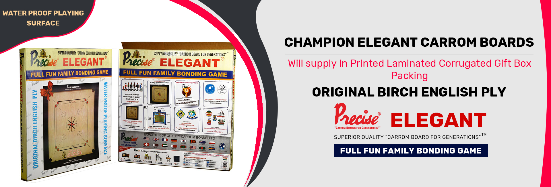 Champion Elegant Carrom Boards