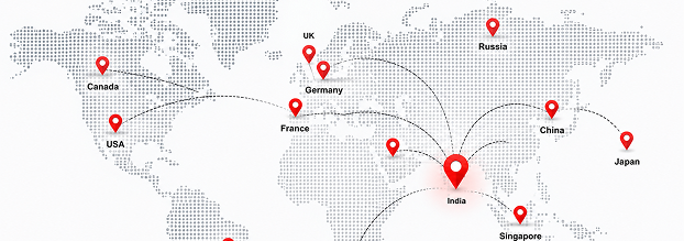 Trusted Across India and Worldwide Map